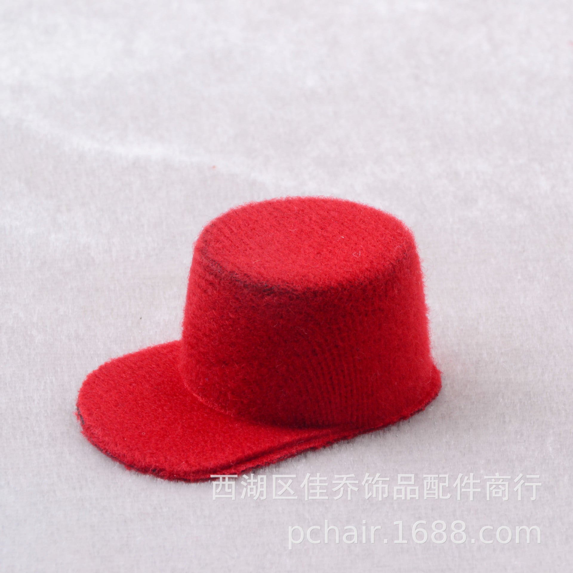 Wholesale Mini flannel baseball cap doll props small size peaked cap diy headwear hairpin accessories decorative cap