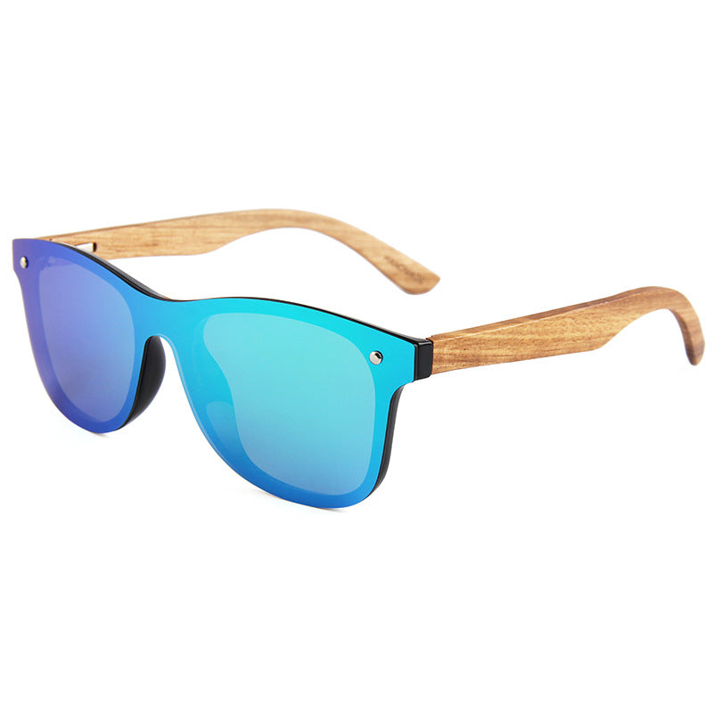 Wholesale Bamboo Wood Integrated Polarized PC Sunglasses