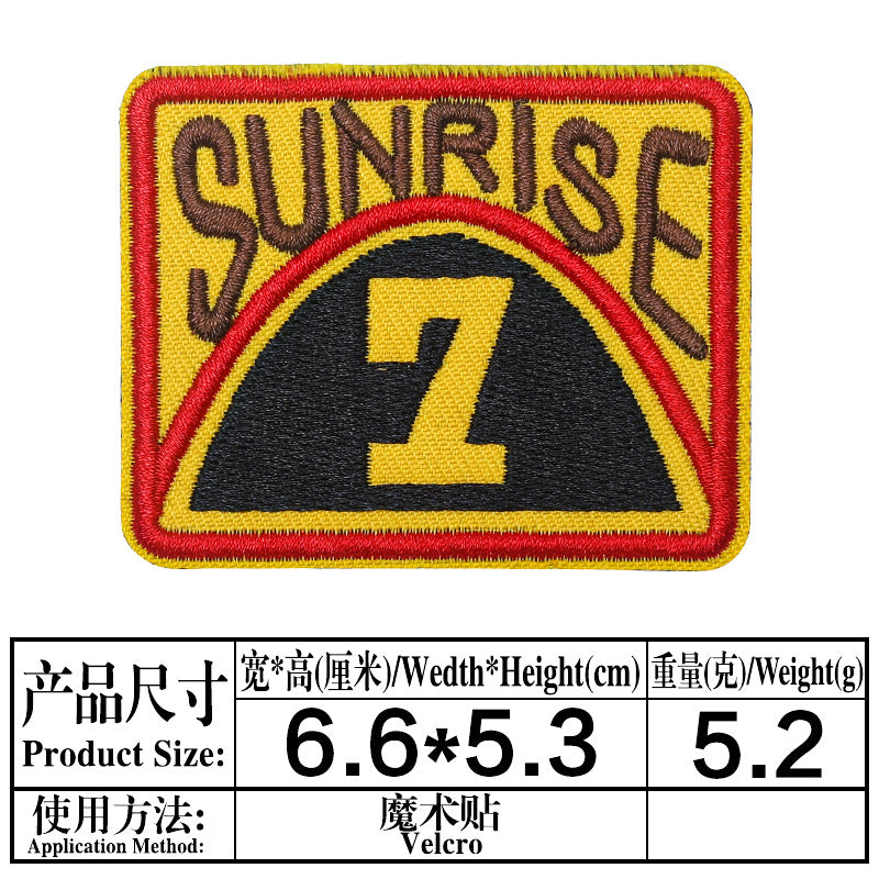 Wholesale Embroidered velcro badge back loop hook strap wool patches