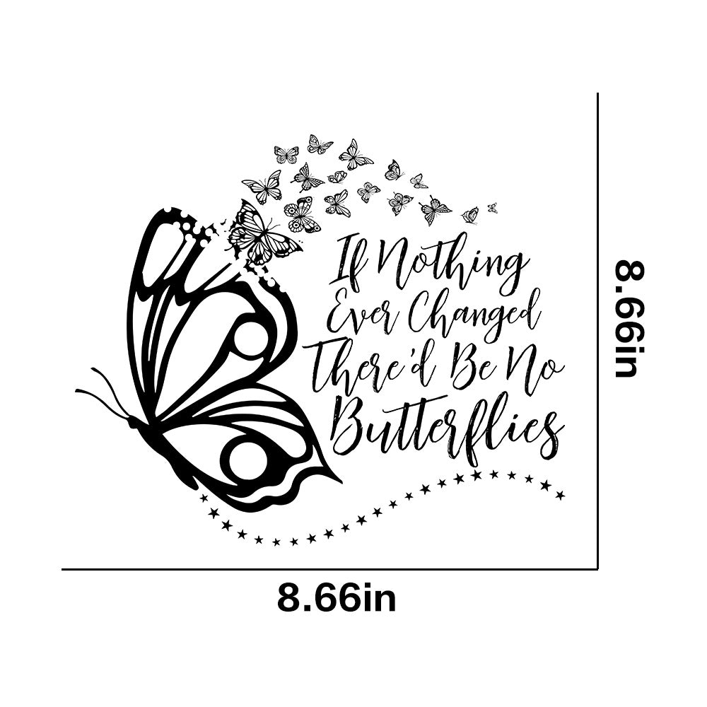 Wholesale 10pcs Butterfly Theme Series White Ink Stamping UV DTF Ready to Press Transfers Wraps