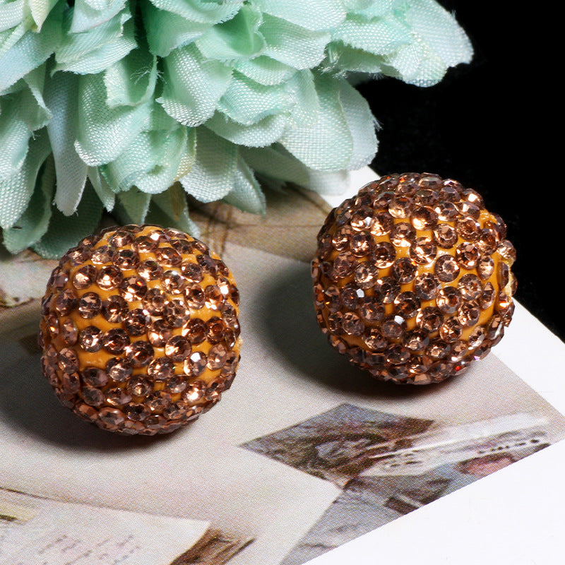 Wholesale 20pcs Soft ceramic colored round beads