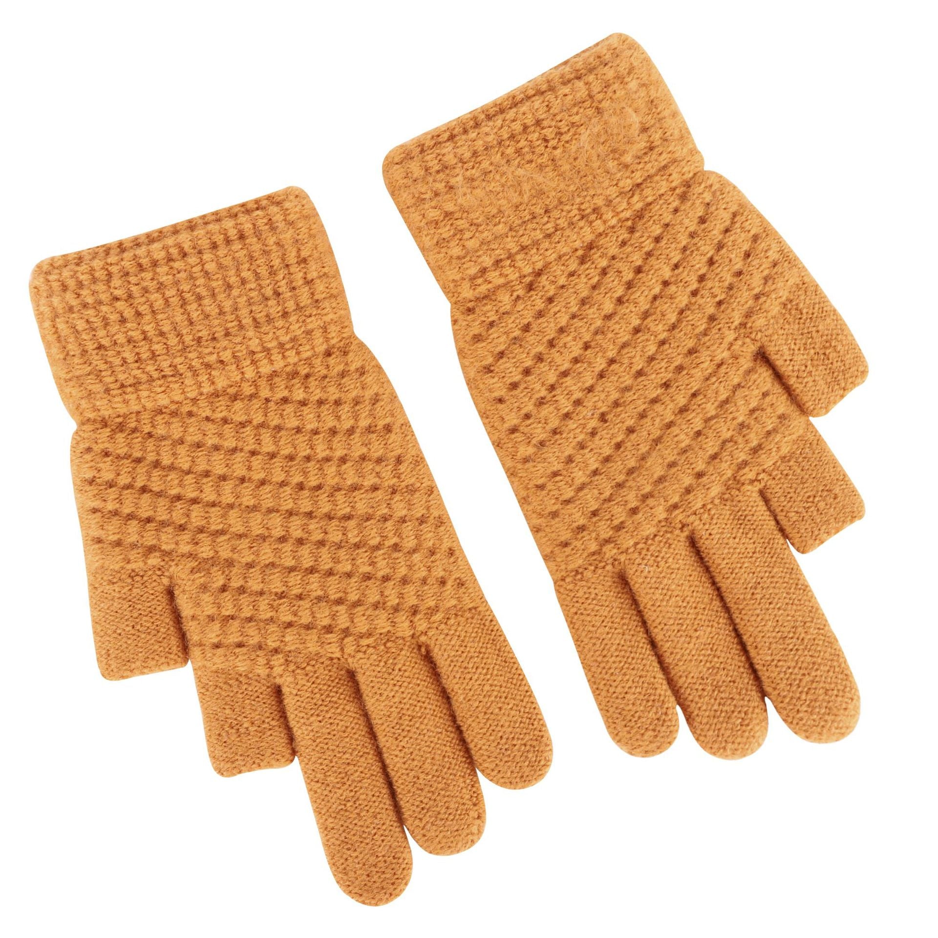 Wholesale Two-finger Office Writing Imitation Cashmere Gloves