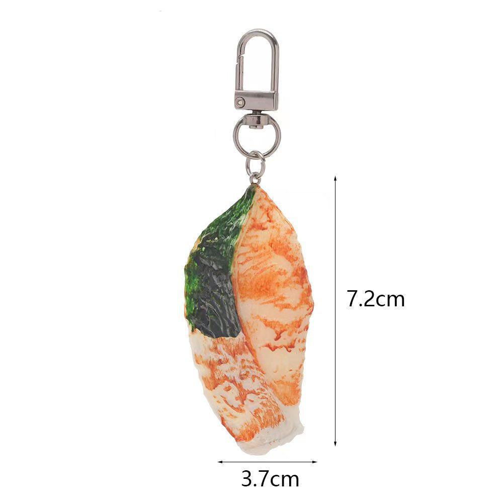 Wholesale PVC Seafood BBQ Keychain