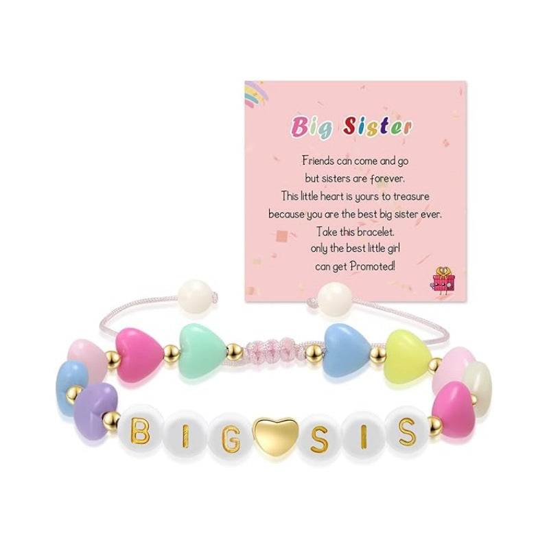Wholesale Rainbow letter colored sliced soft ceramic bracelet