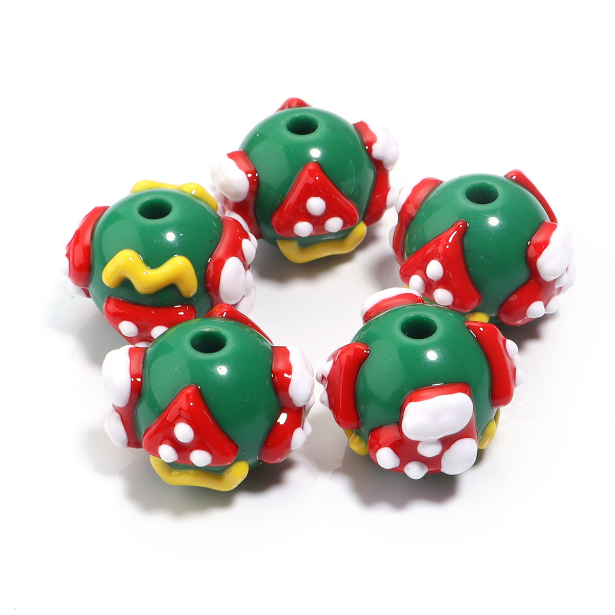 Wholesale 5pcs New Acrylic Christmas Beads