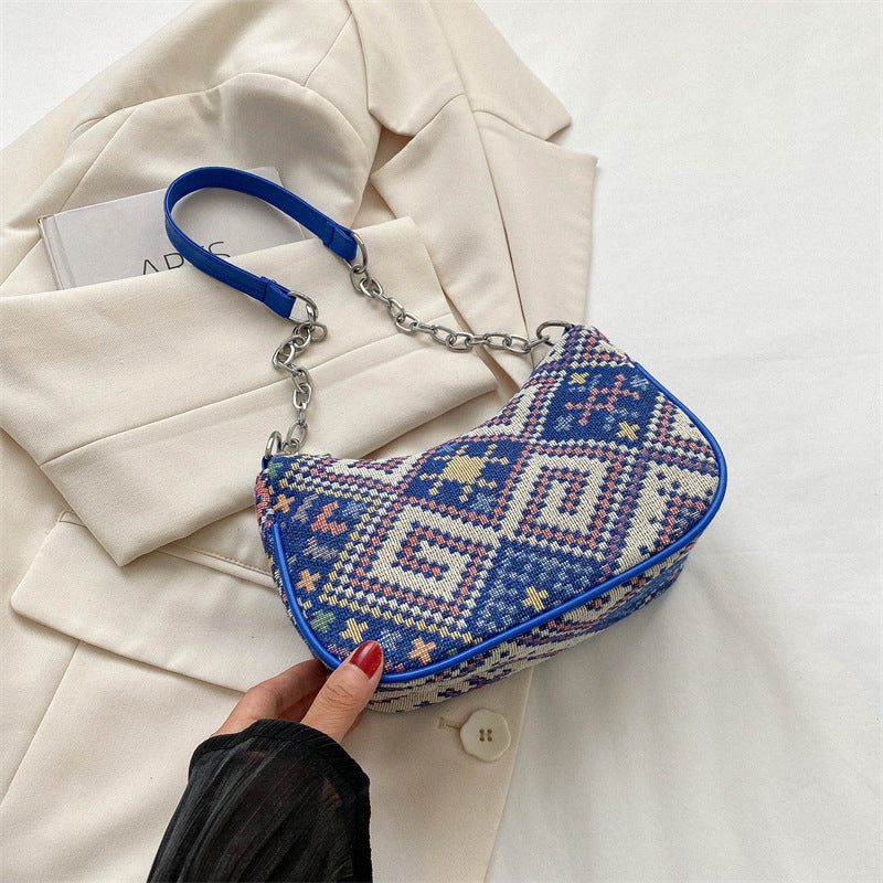 Wholesale 2023 Ethnic Style Canvas Shoulder Bag Handbag