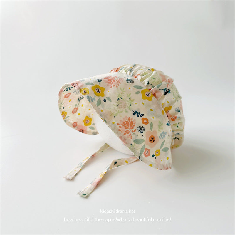 Wholesale Cotton Kids Tie-up Bucket Hat