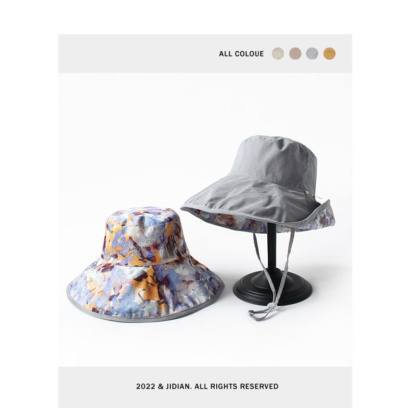 Wholesale Cotton Flower Reversible Bucket Hat