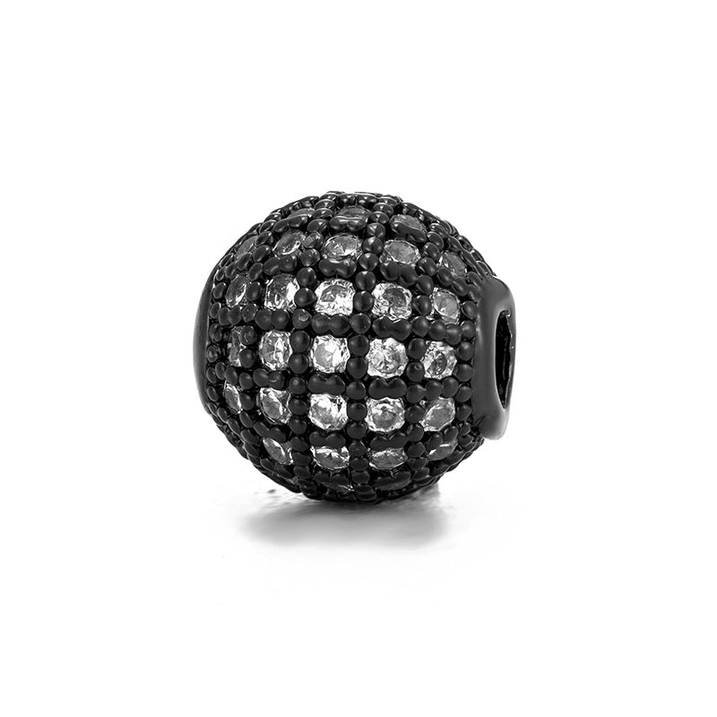 Wholesale Diamond Ball DIY 10mm Hole 2mm Round Spacer Beads