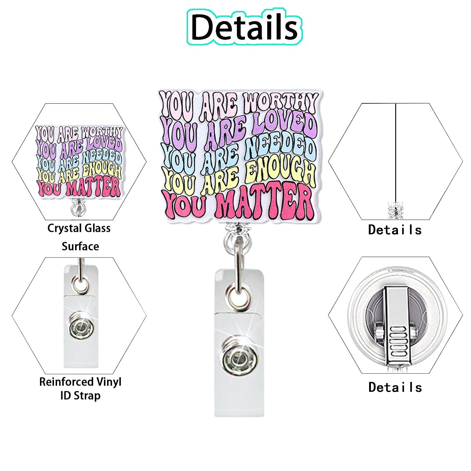 Wholesale Acrylic sunflower retractable rotating doctor and nurse ID card