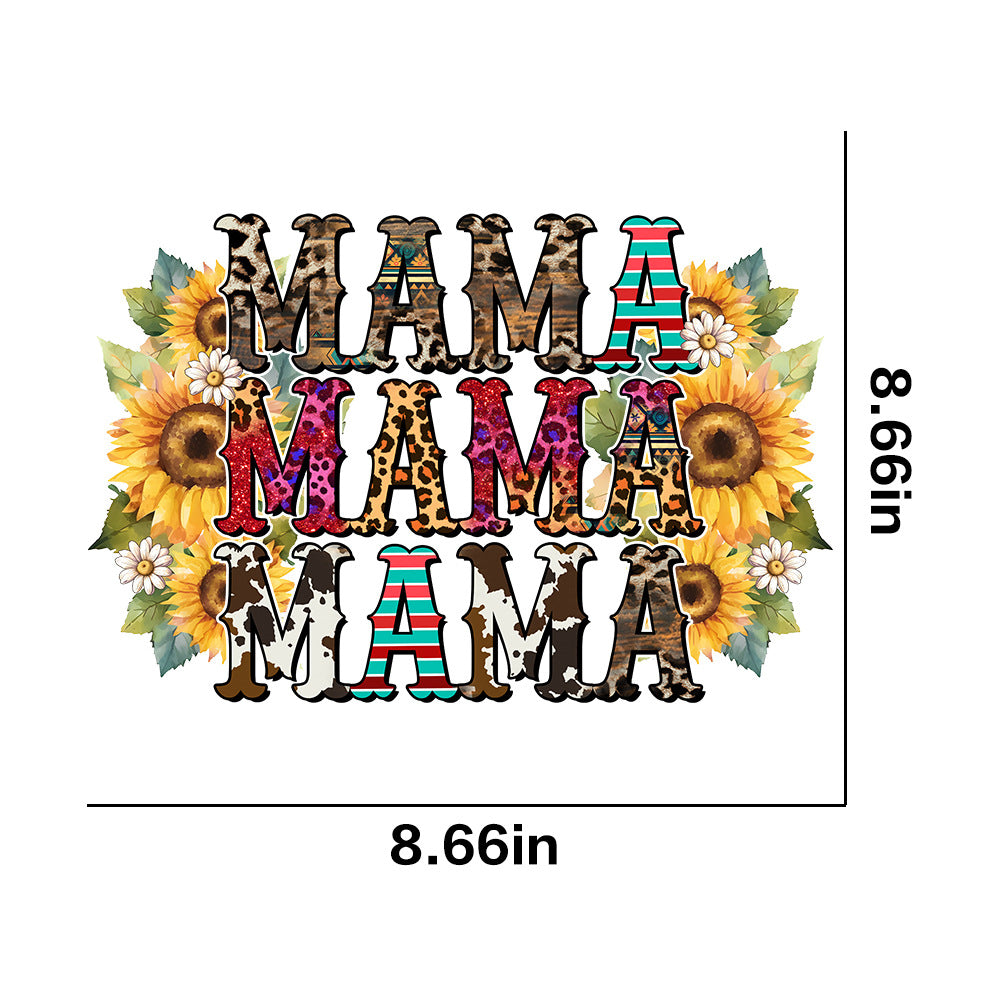 Wholesale 10pcs/pack Hot Stamping  Mother' s Day Theme Letter Flower Peach