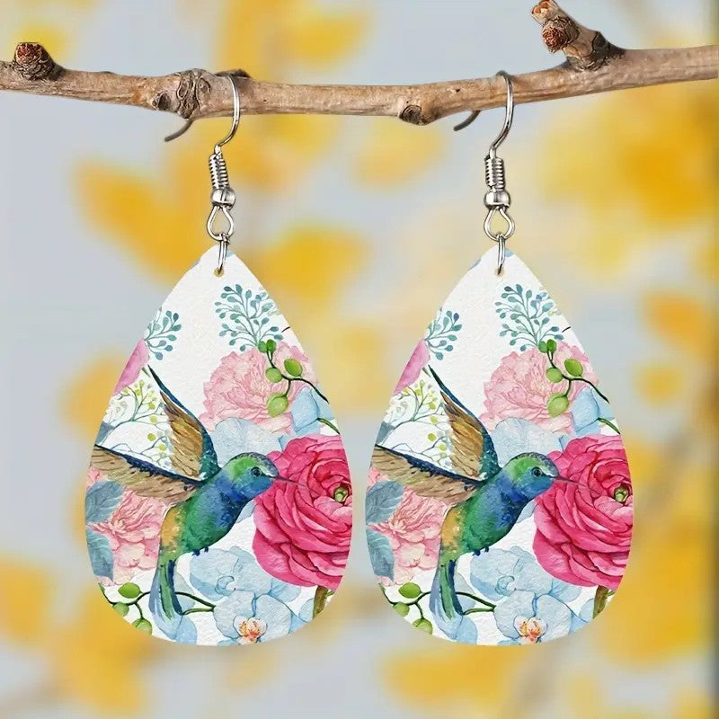 Wholesale Vintage Tree of Life Leather Earrings