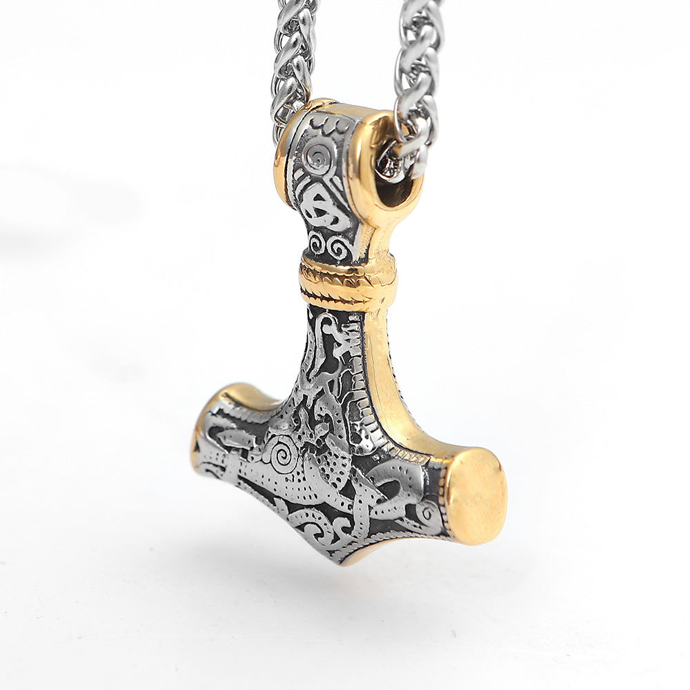 Wholesale Hammer Pendant Alloy Necklace