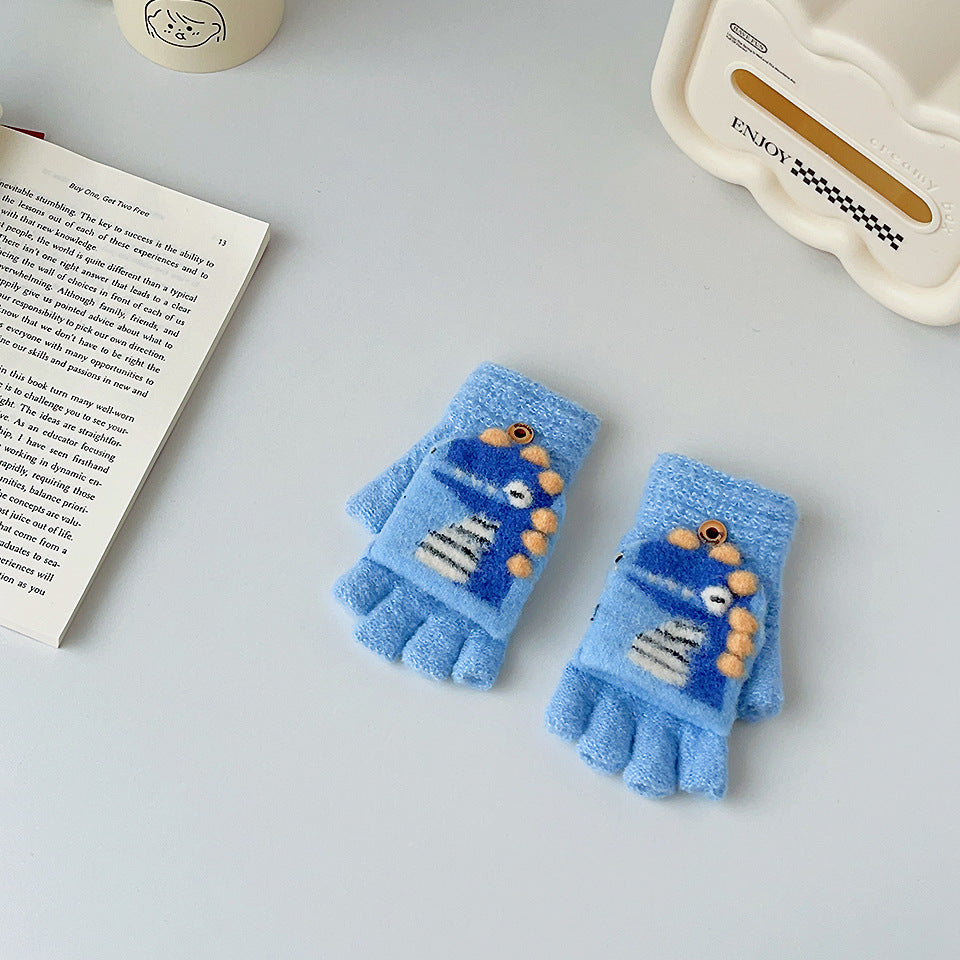 Wholesale Cartoon Woolen Knitted Children's Gloves