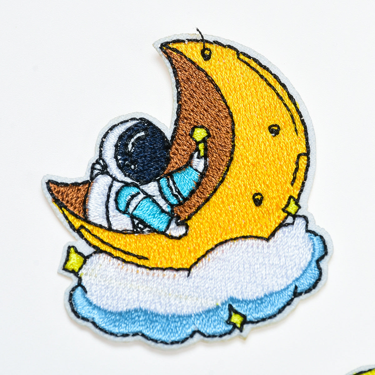 Wholesale Space Astronaut Embroidered Patch Twill Fabric DIY Craft Supply Decorative Towel Home Decor