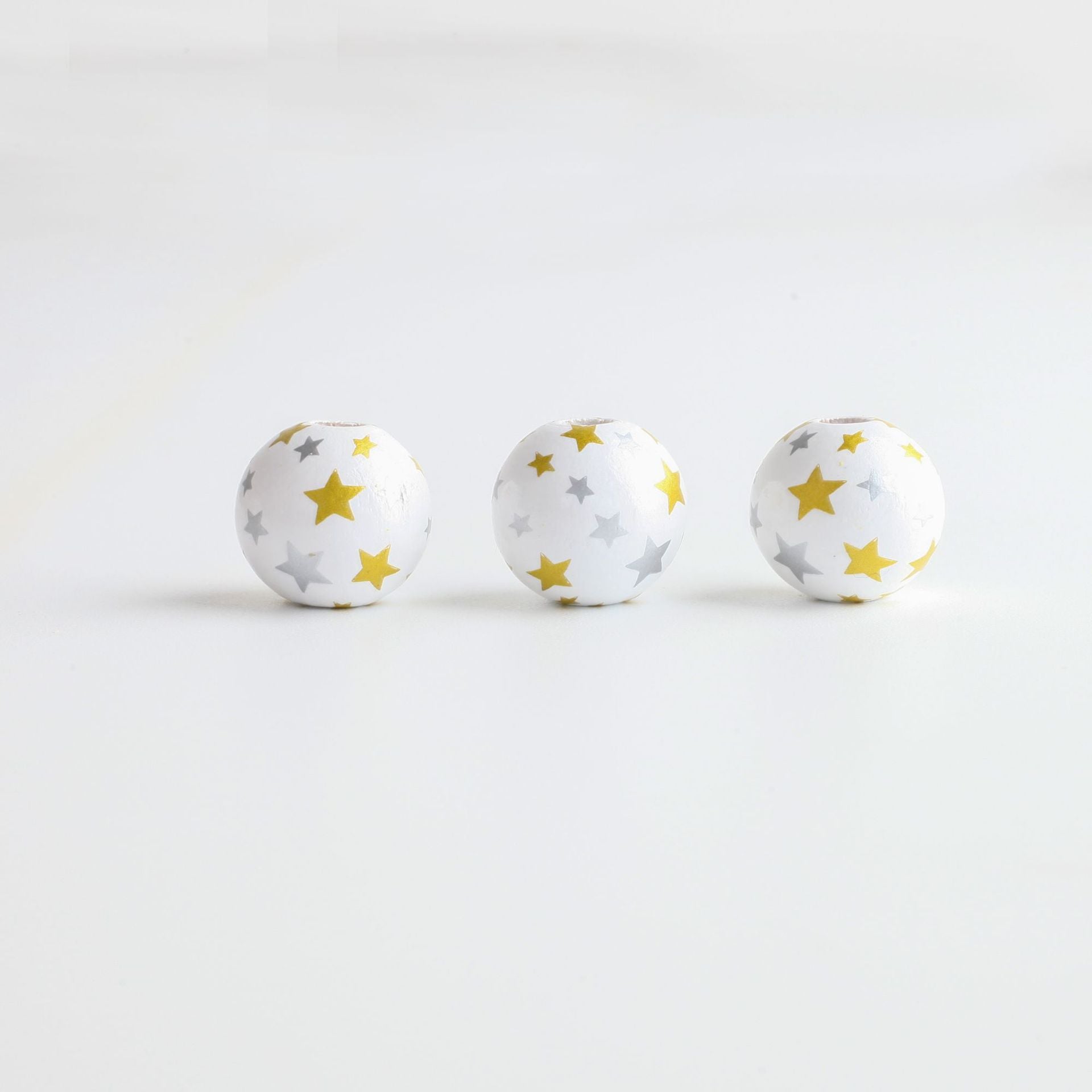 Wholesale 10pcs/ pack  Christmas wooden bead printed bead