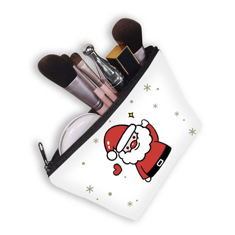 Wholesale Christmas Polyester Makeup Bags, Wash Bags, Storage Bags