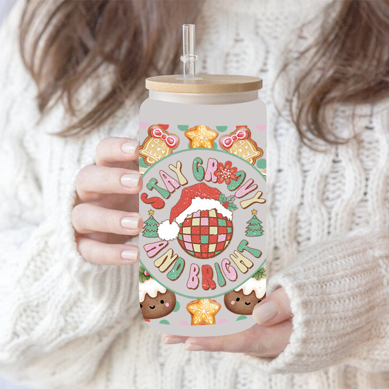 Wholesale  Christmas Series 16oz Cup UV DTF Wraps