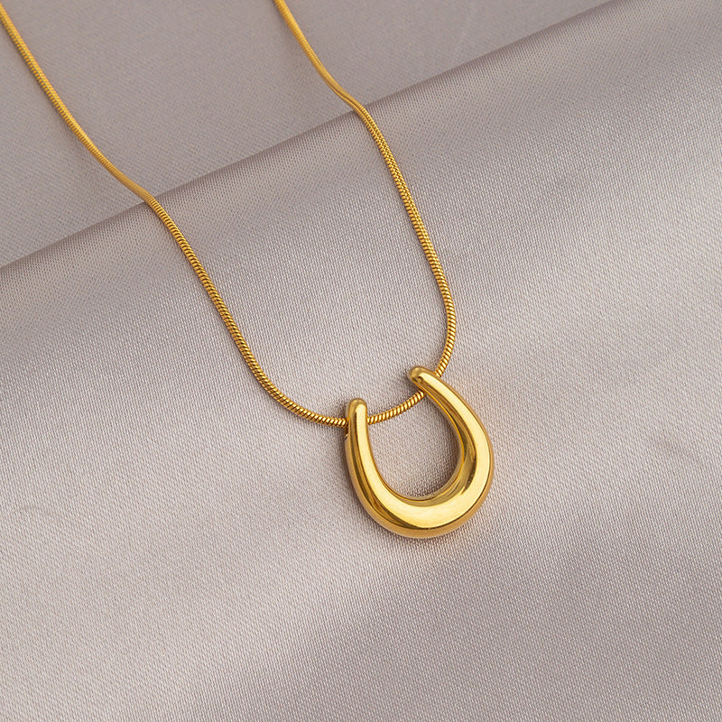 Wholesale Gold Titanium Steel Necklace for Women,  Non-Fading