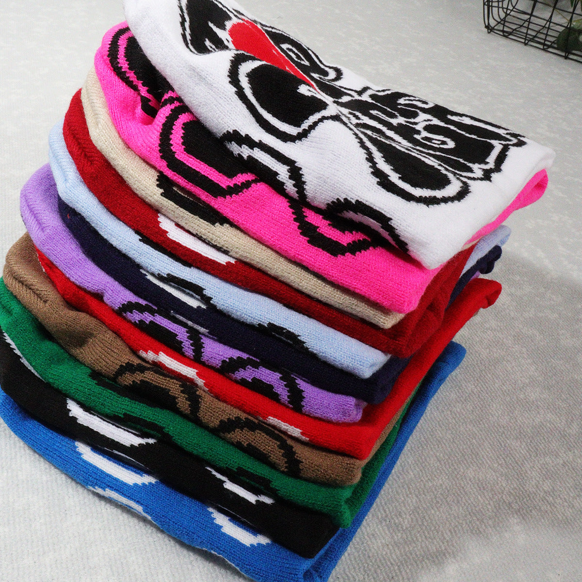 Wholesale Y2K Jacquard Knitted Hat Woolen Hat