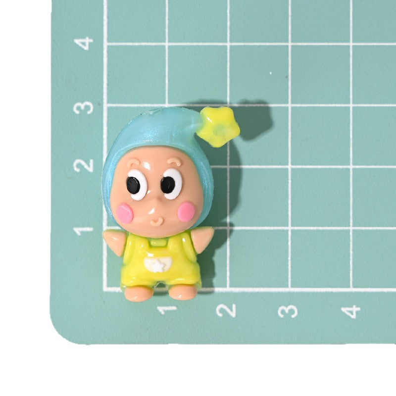 Wholesale 5pcs/pack DIY Cartoon Rubber Bead Plush Toy Keychain OLY Exclusive