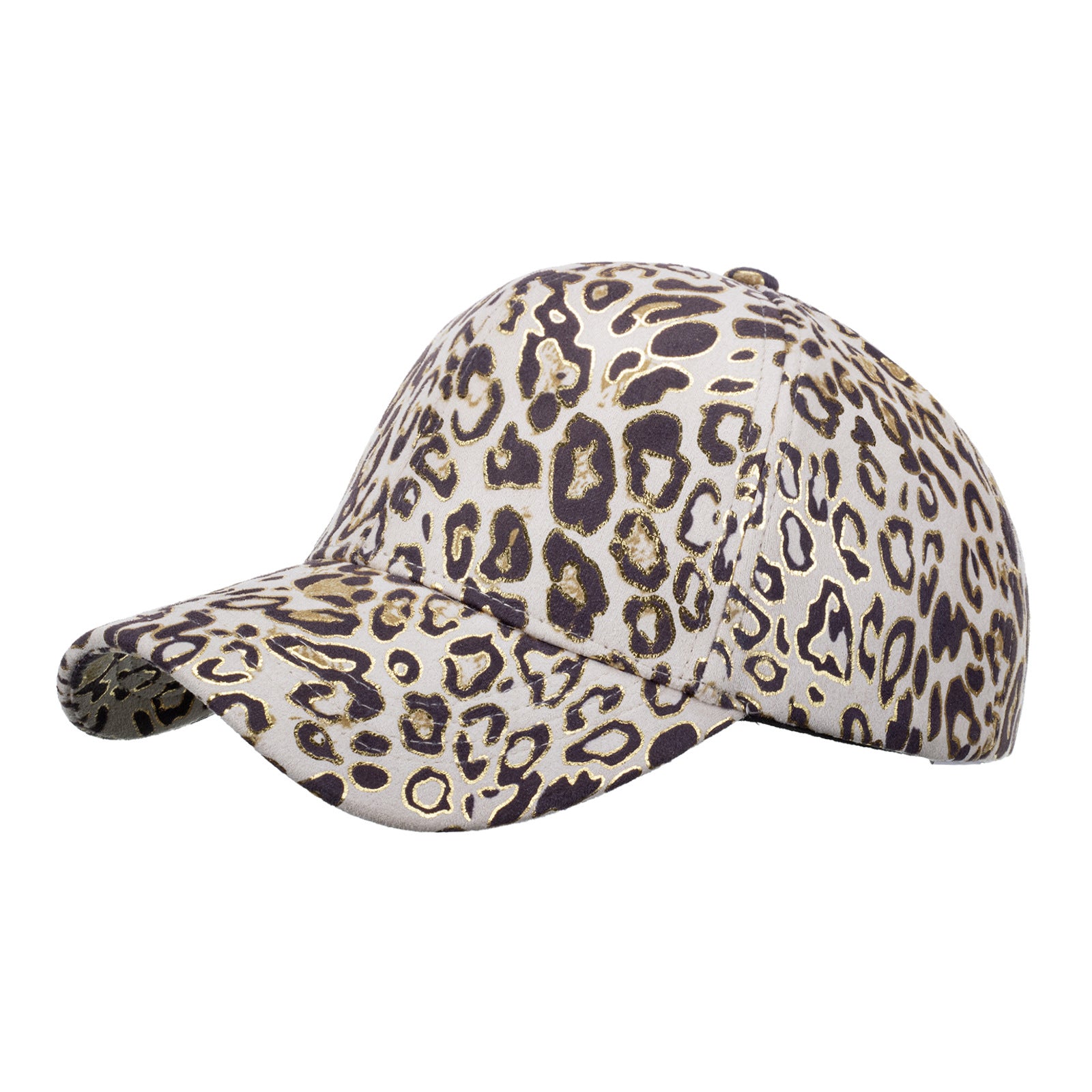 Wholesale Gold foil leopard print baseball cap sun hat