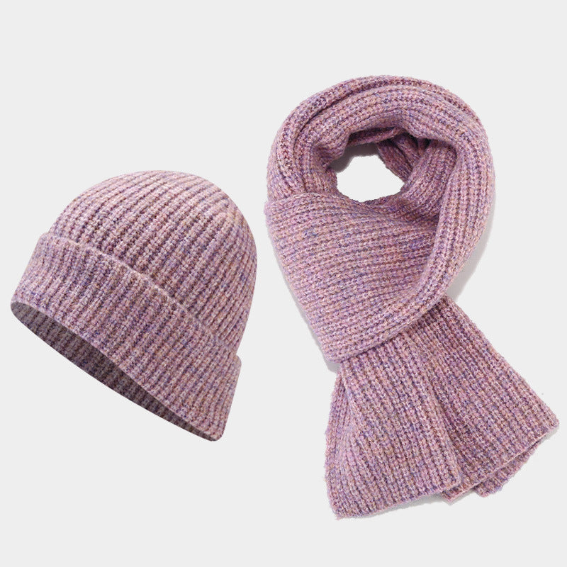 Wholesale Winter Outdoor Cold-proof Thickened Hat and Scarf Set