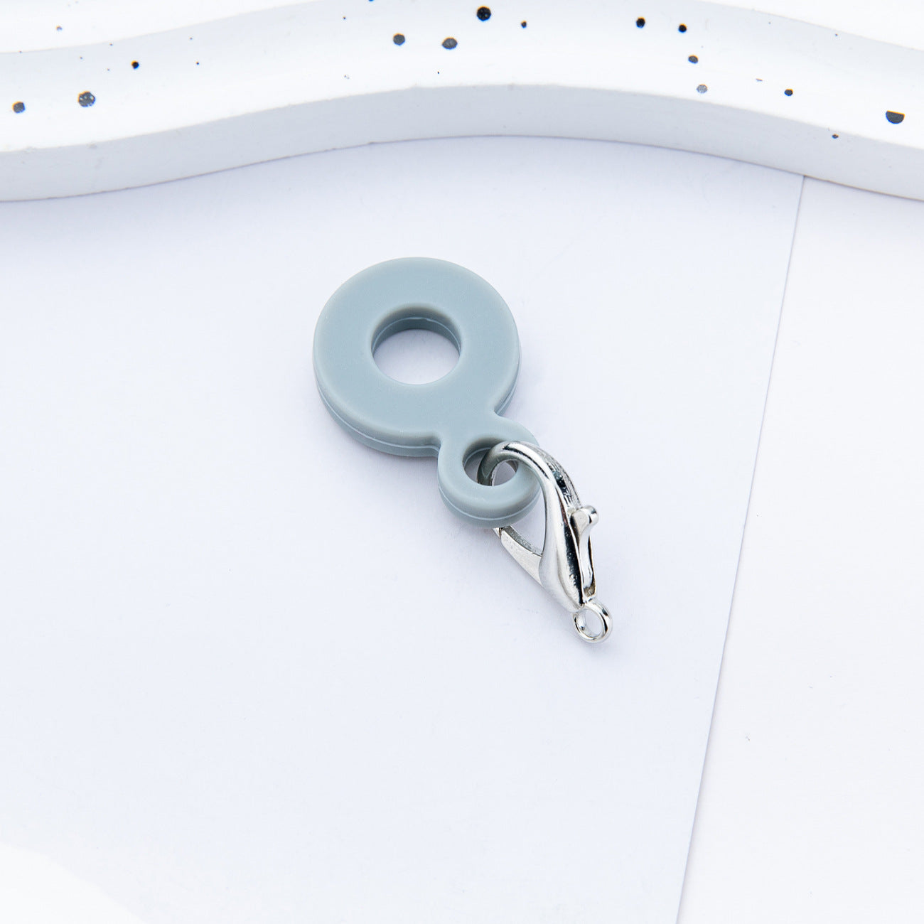 Wholesale Creative DIY silicone straw pendant suitable for 8mm-10mm water cup straw silicone pendant factory direct sales