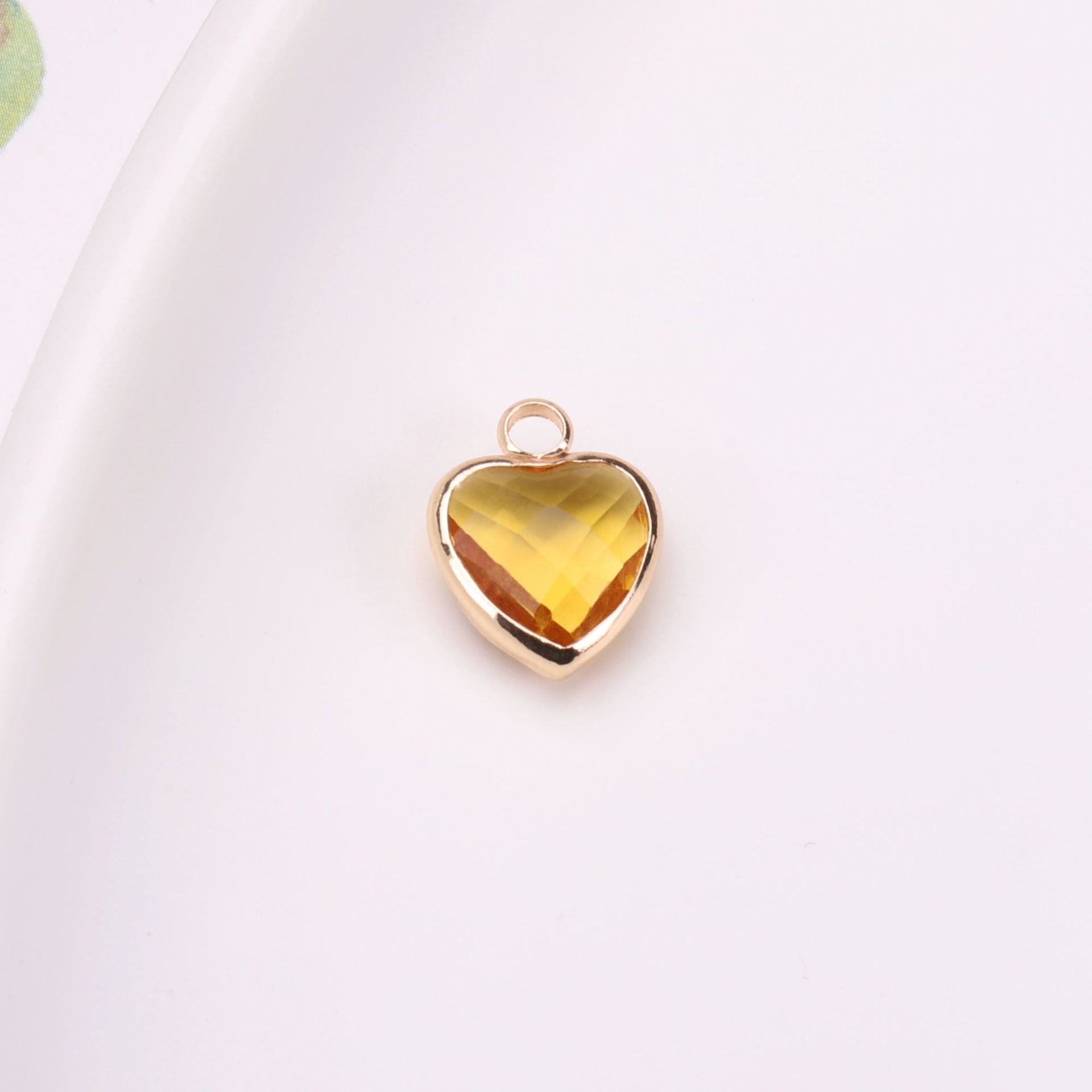 Wholesale Crystal Love Peach Heart Pendant