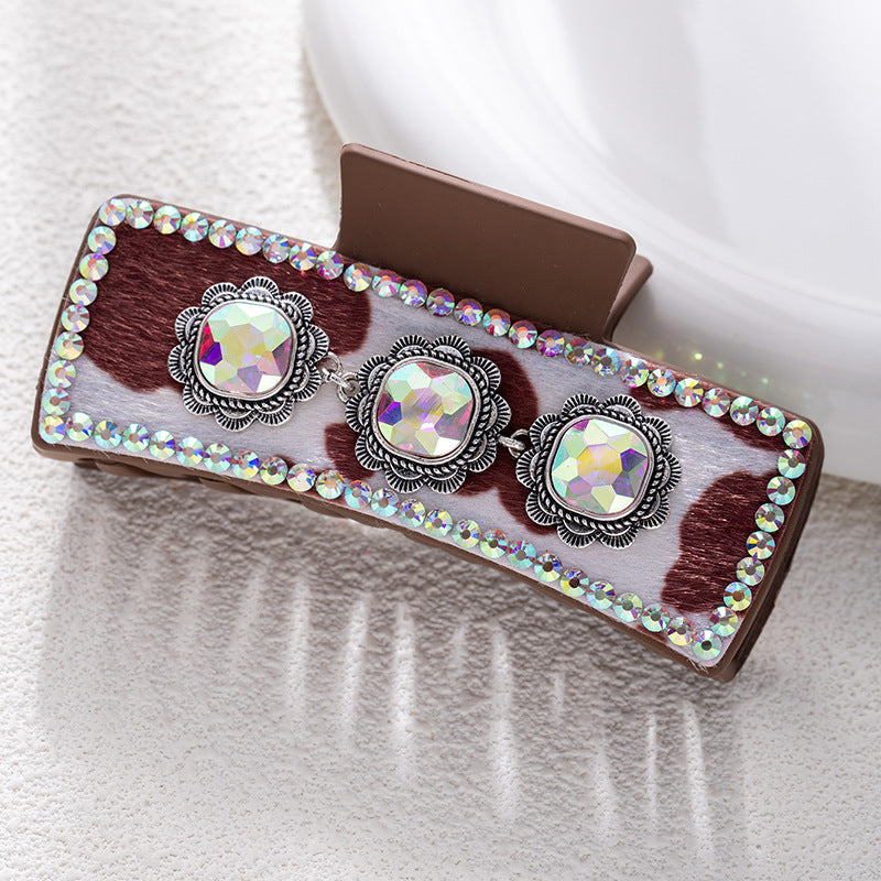 Wholesale Bohemian turquoise western style clip leather clip