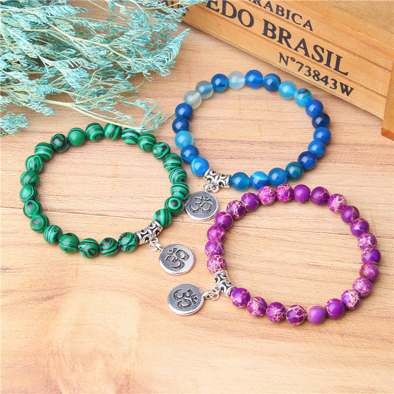 Wholesale Natural Agate Stone Beads Bracelet