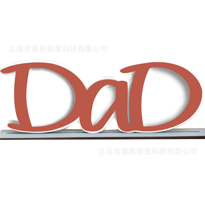 Wholesale Father's Day Dad Letters Acrylic Frame Ornaments