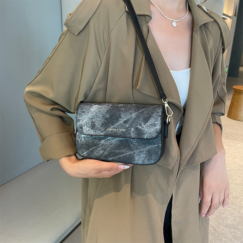 Wholesale PU Denim Bag Commuting Shoulder Bag