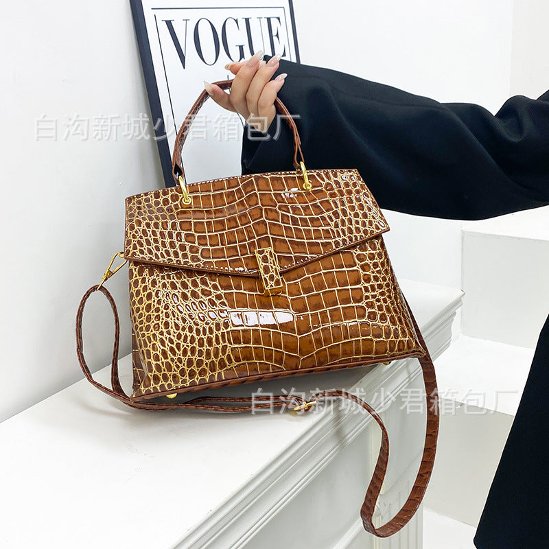 Wholesale Stone Pattern PU Shoulder Bag