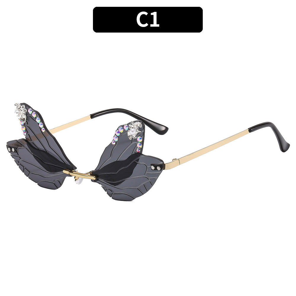 Nuevas gafas de sol de PC de Dragonfly Dragonfly Diamond al por mayor