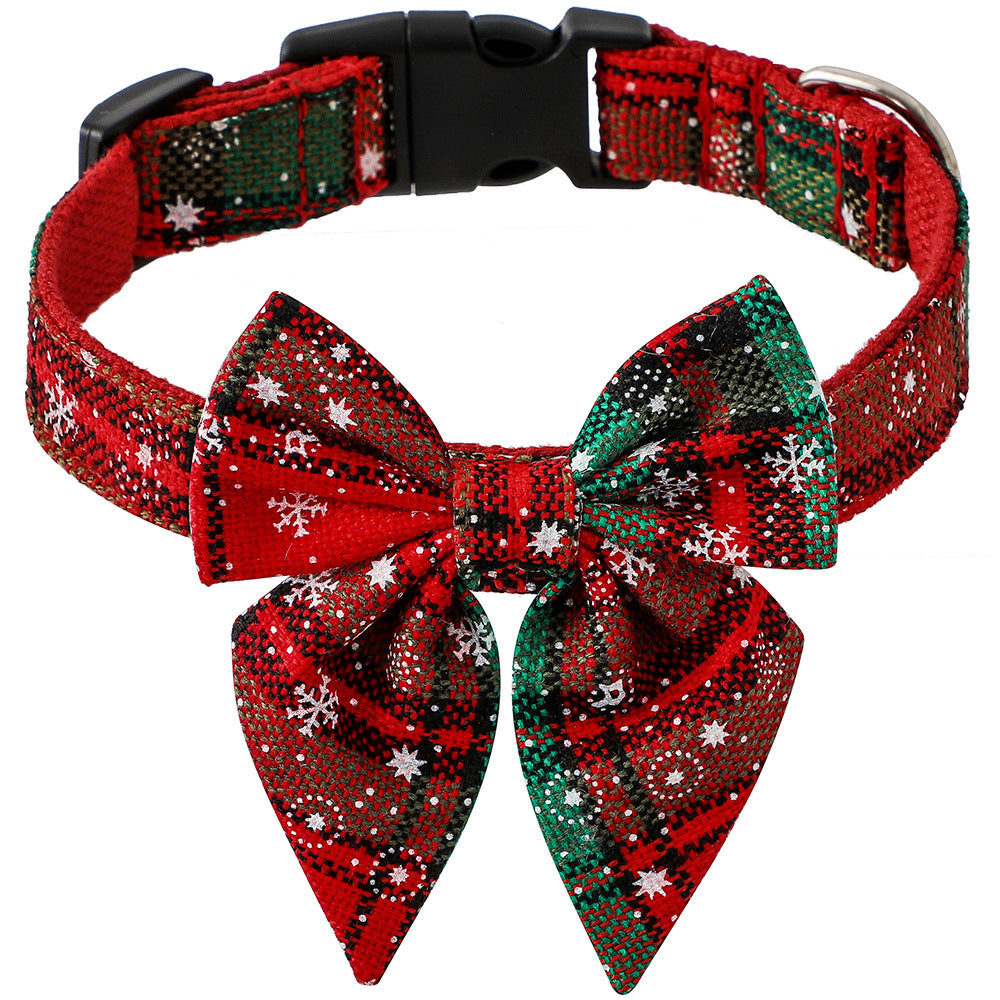 Wholesale Christmas Pet Dog Nylon Bow Tie