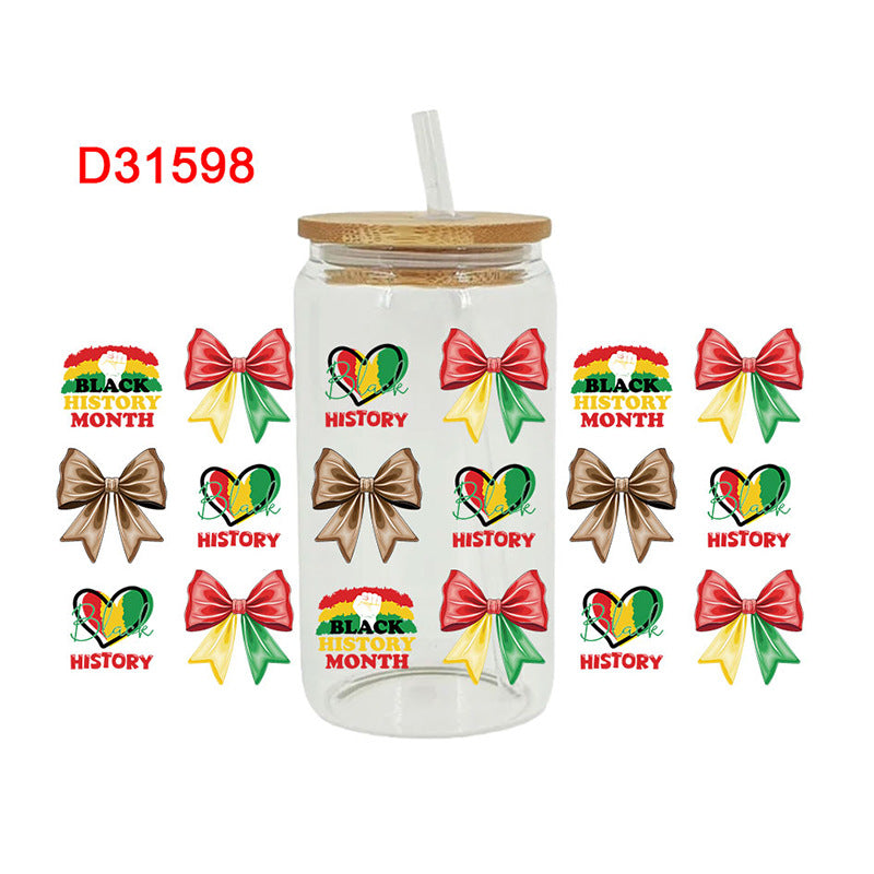Wholesale Black History 16oz Cup UV DTF Wraps
