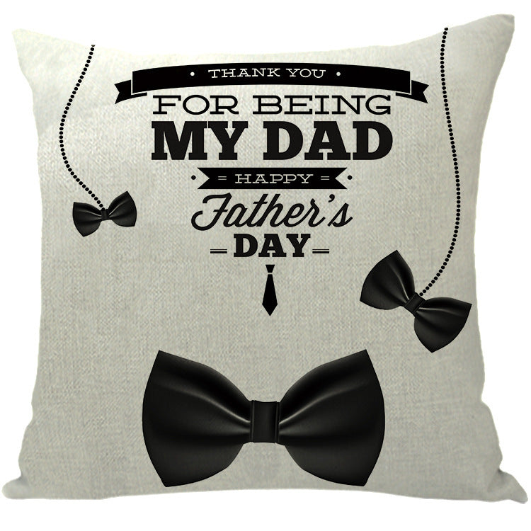 Wholesale Car Sofa Cushions Father's Day Hug Cotton Linen Pillowcases
