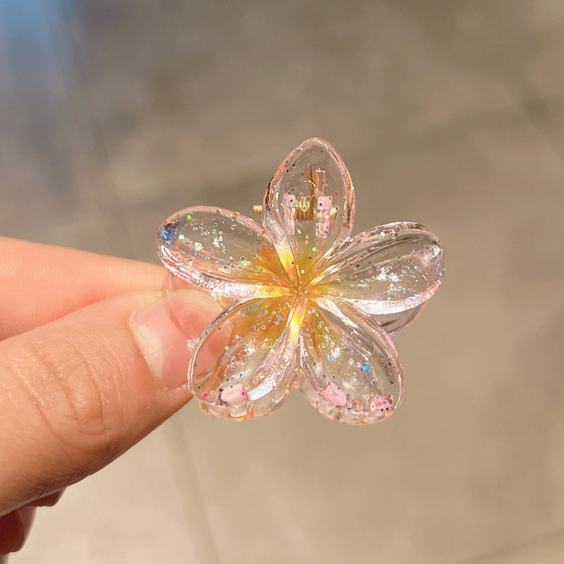 Wholesale Large 8CM Gradient Color Plumeria Flower Hairpin
