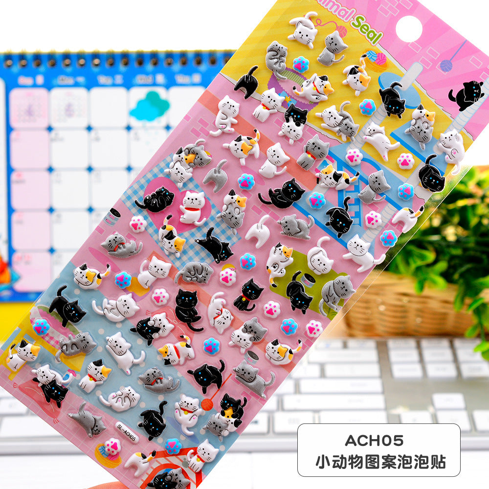 Wholesale Cartoon Mini Color Cute Animal 3D Stickers