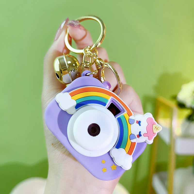 Wholesale Cartoon Cute Plastic Projection Camera Keychains