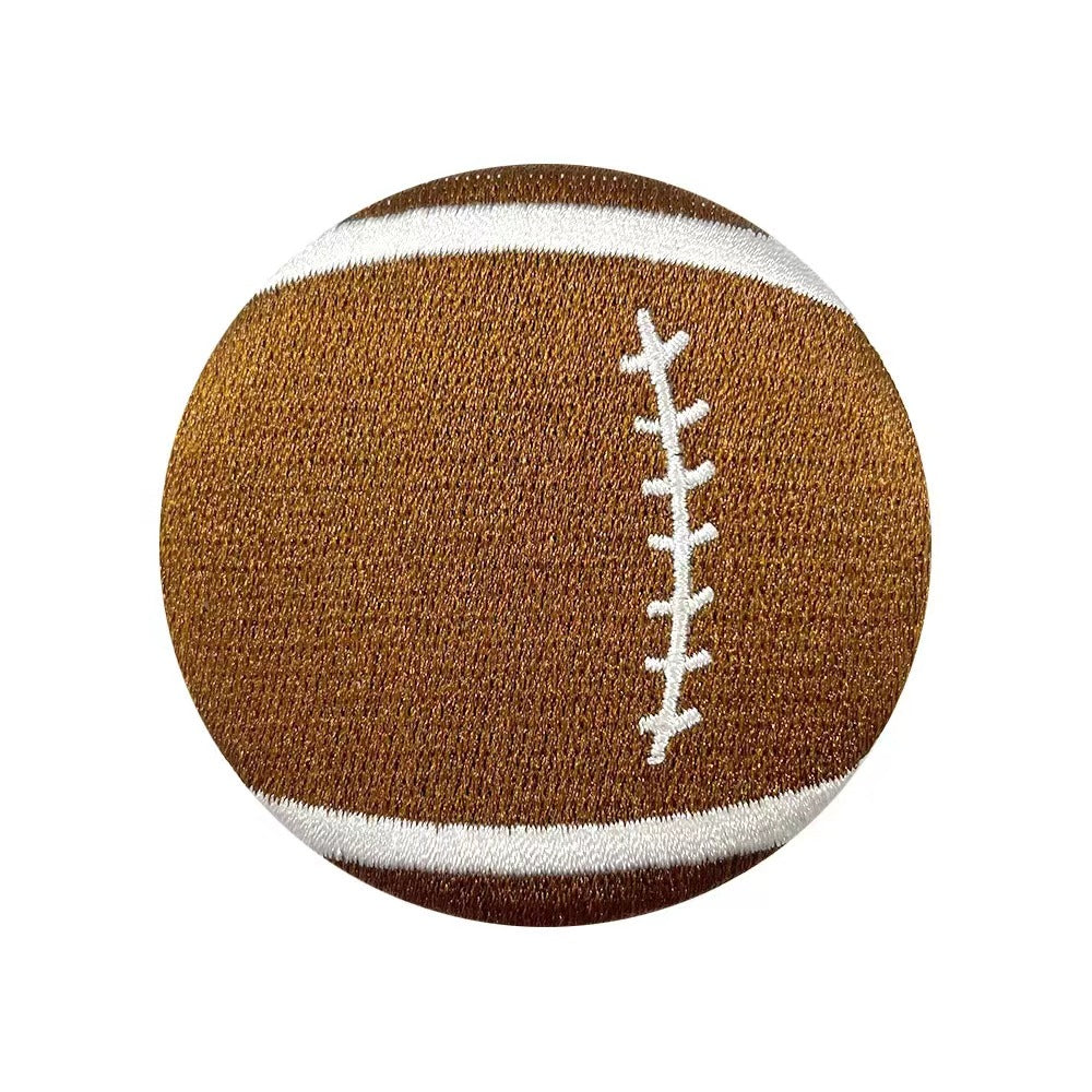 Wholesale 6 Styles Sports Ball Embroidered Tinplate Brooch Pins Fan Favorite Design For Shoes Hats Bags Jewelry Accessory