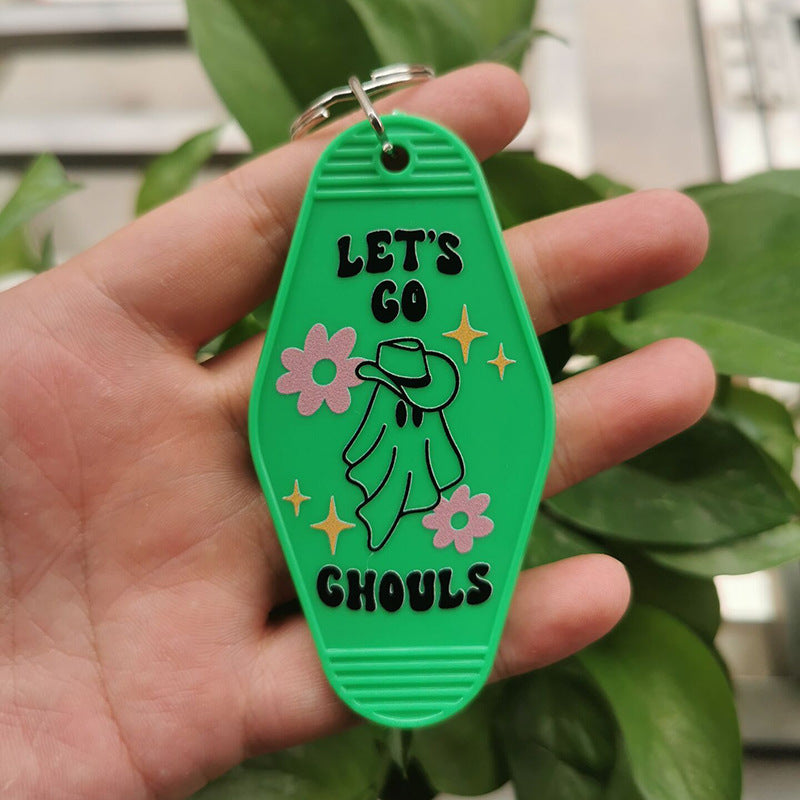 Wholesale Halloween Retro Hotel Keychain