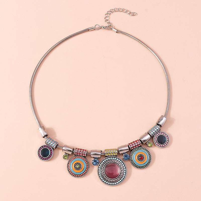 Wholesale Bohemian Ethnic Style Medallion Necklace
