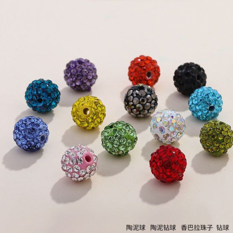 Wholesale 100pcs Polymer Clay Diamond Beads Loose Spacer Beads For DIY Jewelry Making Trendy Fashion Accessory For Resale