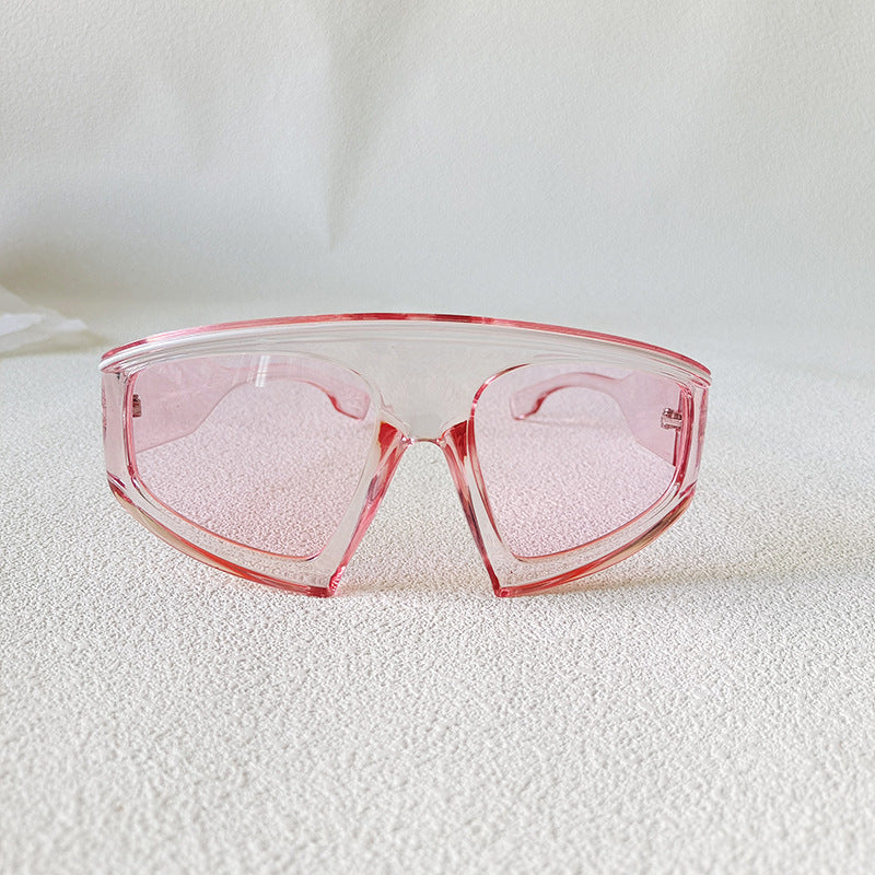 Wholesale Large Frame Gradient Color PC Sunglasses