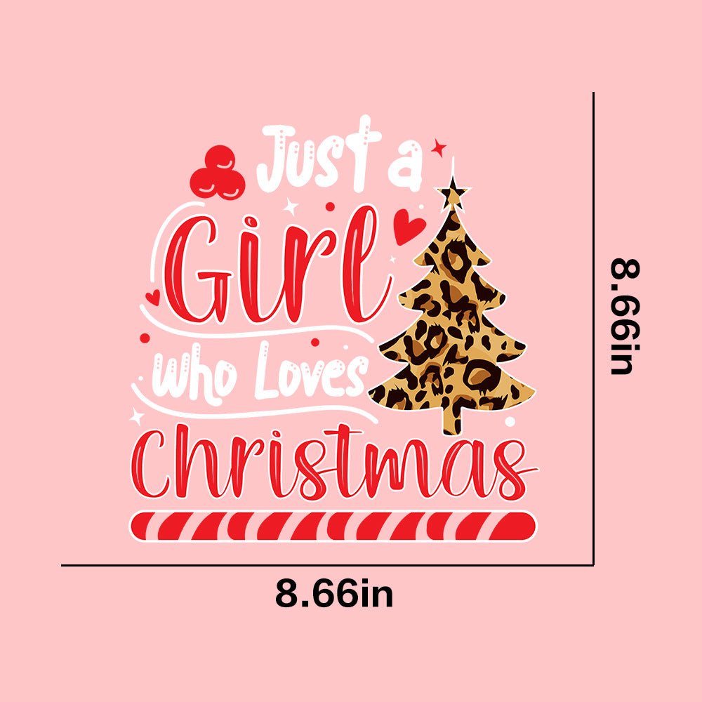 Wholesale  10pcs/pack Christmas pattern T-shirt heat transfer UV DTF ready-to-use transfer stickers