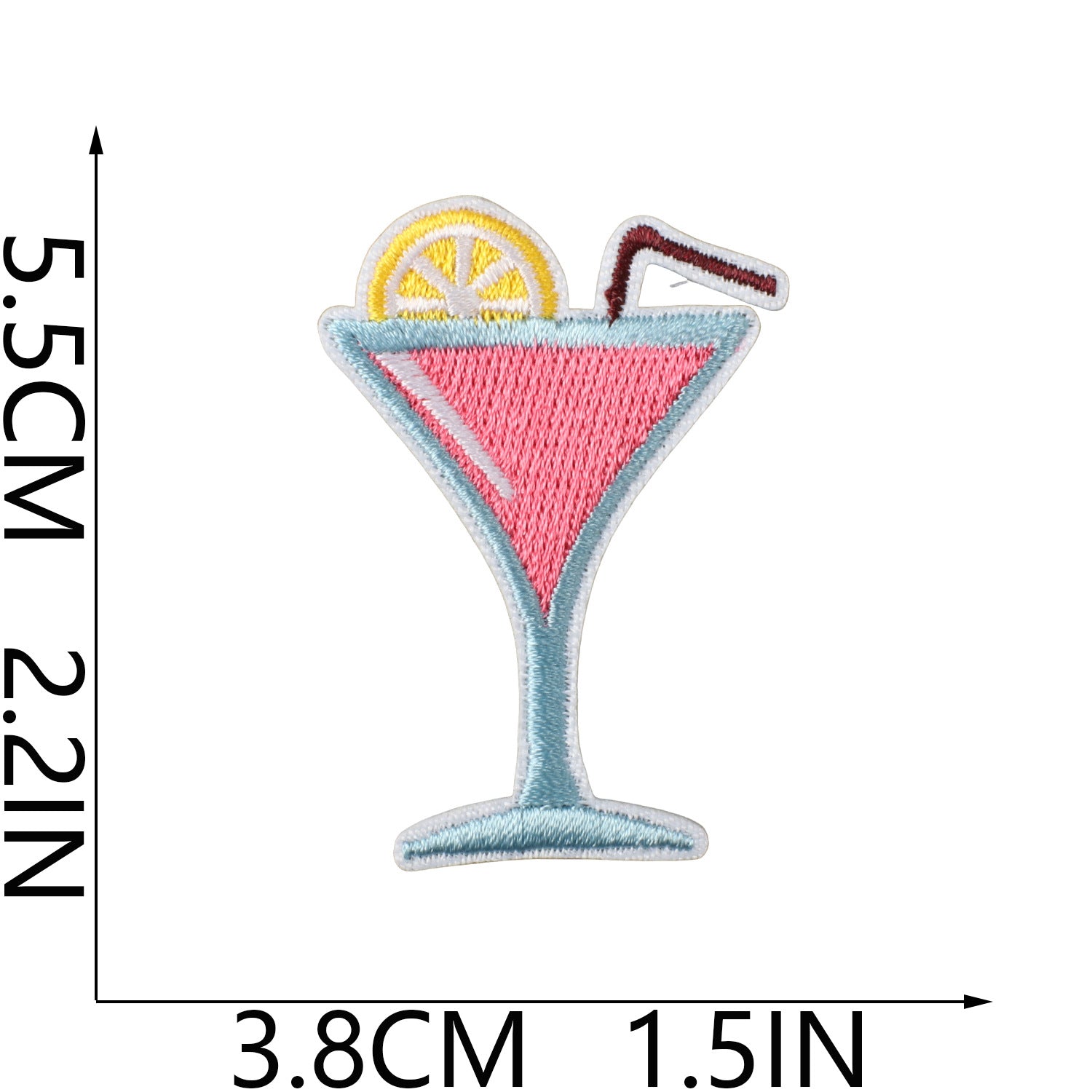 Wholesale Fashion Embroidery Patch Polyester Beach Ice Cream Applique For Clothing Bags And DIY Craft Projects
