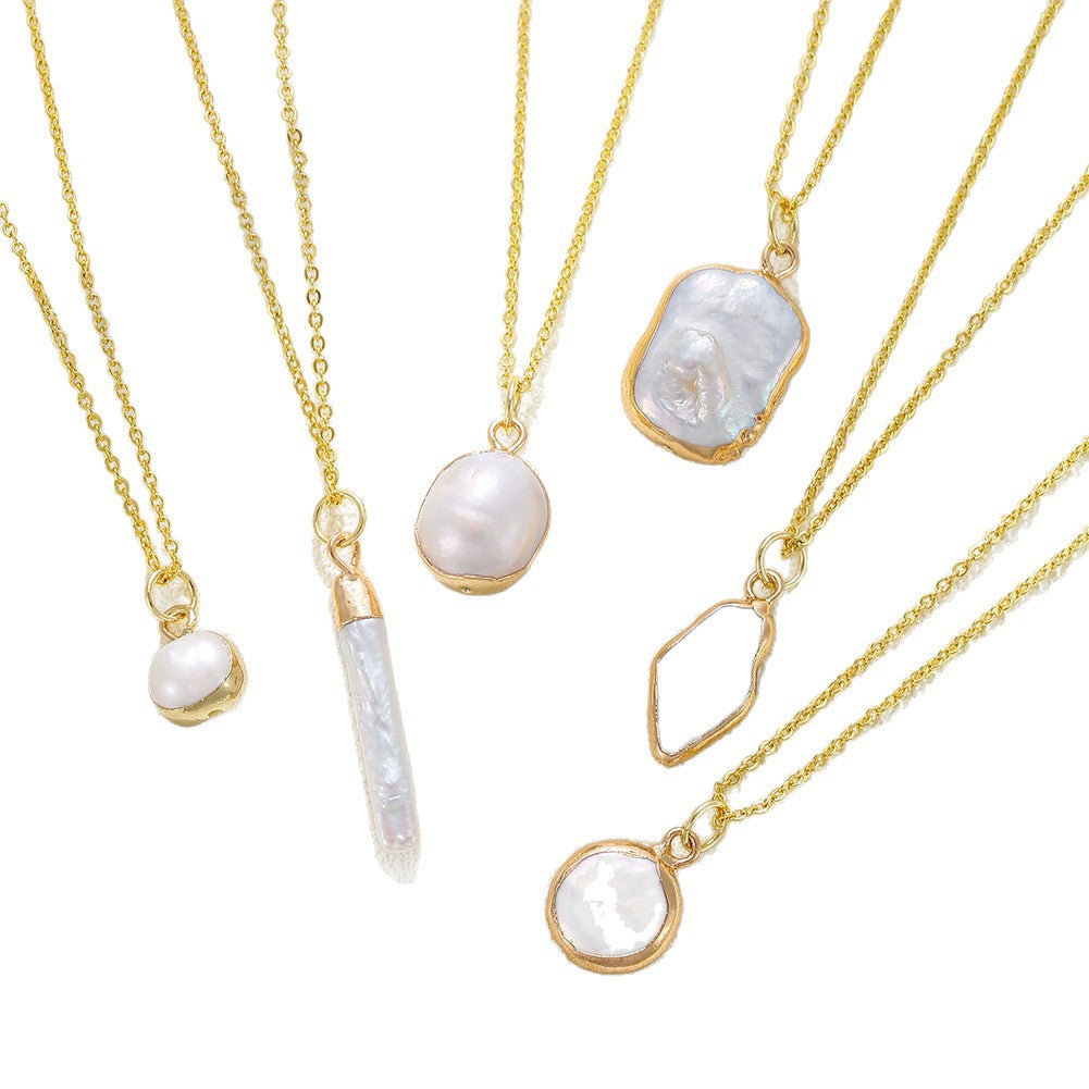 Wholesale Natural Freshwater Pearl Special-Shaped Necklace