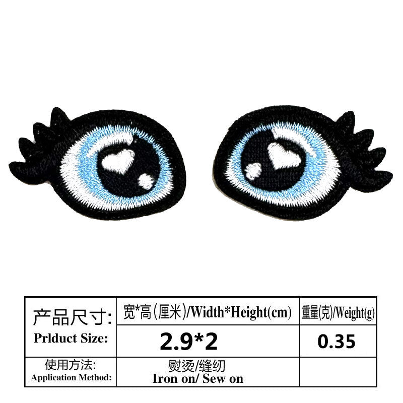Wholesale Handmade Doll Eye Clothing Embroidery DIY Patches